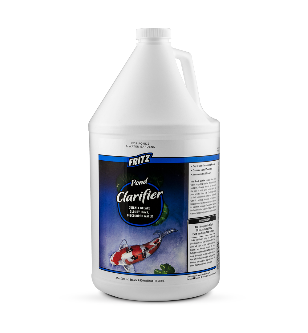 FritzPond Clarifier 1 gallon jug, pond water clarifier for cloudy hazy water