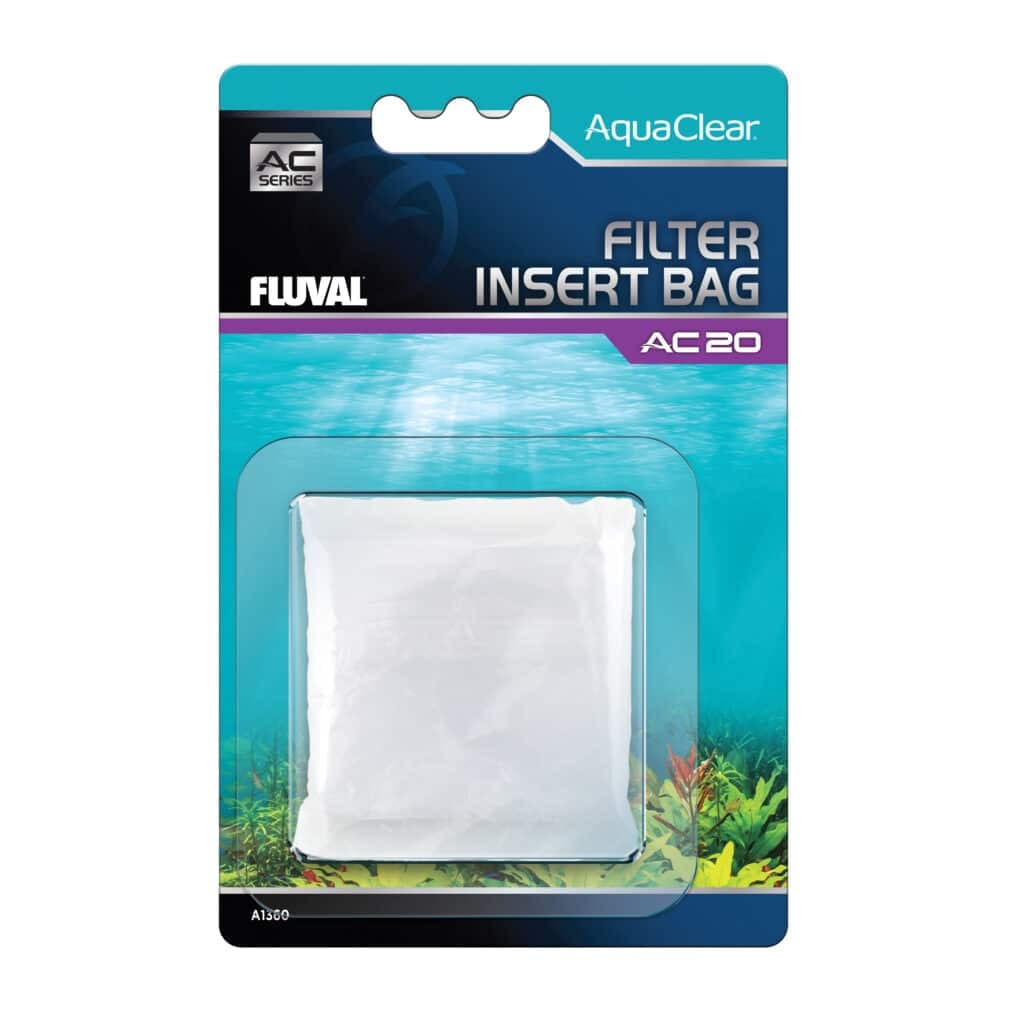 Fluval AquaClear filter insert bag box, reusable nylon mesh media bag for AquaClear AC hang-on-back aquarium filters