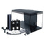 Fluval Flex 32.5 aquarium with included circulation pump, filter foam, carbon and BioMax media, and nozzles