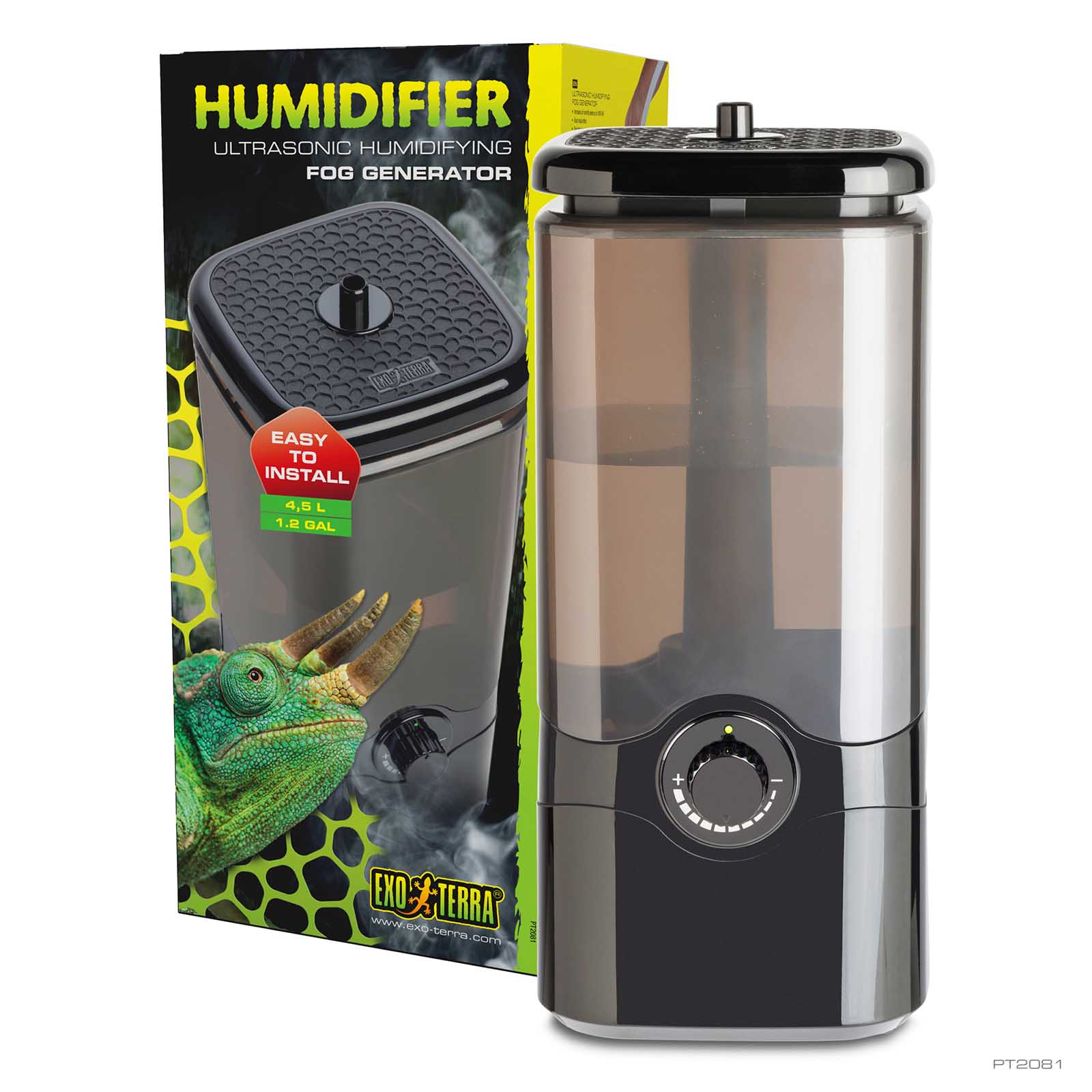 Exo Terra Humidifier ultrasonic fog generator for reptile terrariums, 4.5 L reservoir
