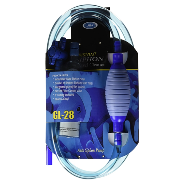 JBJ Instant Siphon Gravel Vacuum GL-28 with auto siphon pump, in package