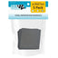 Eva Aquatics ceramic frag tile 5-pack bag, black square 3 inch coral propagation tiles