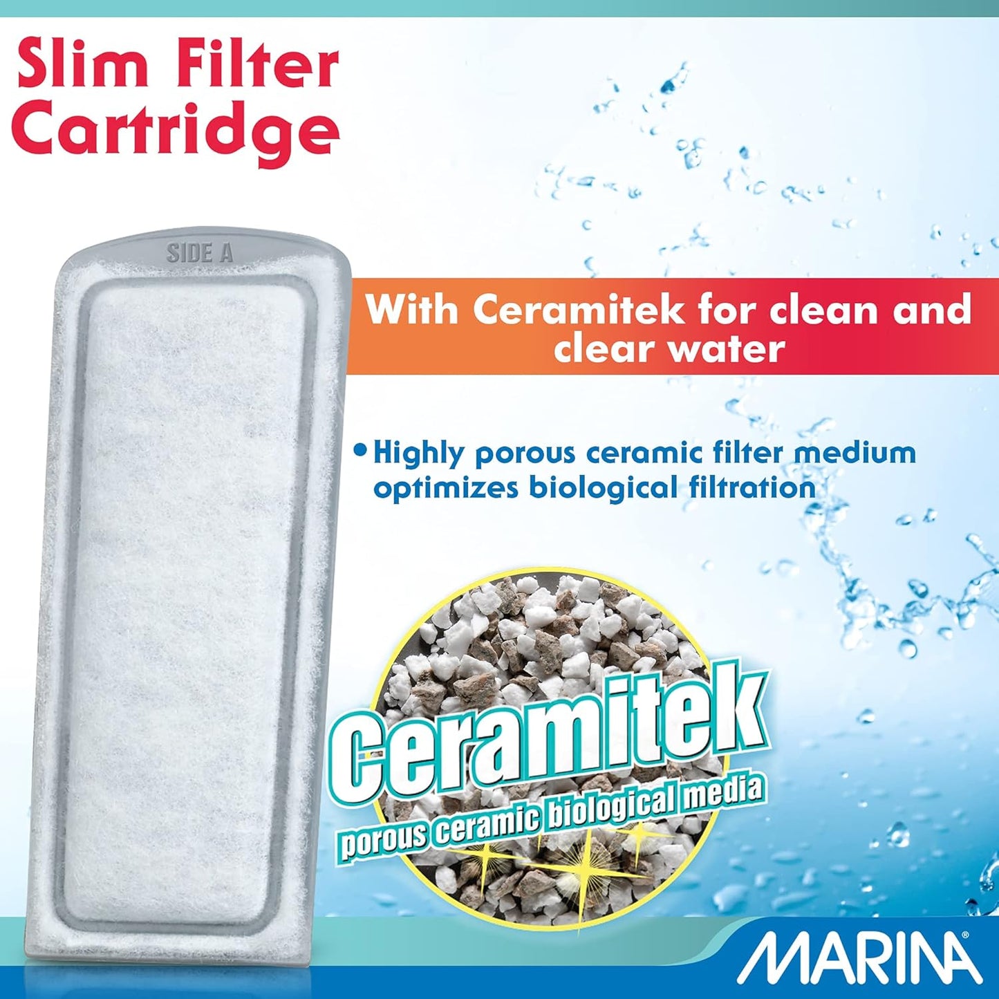 Marina Slim Filter Zeolite Plus Ceramic Cartridge 3 pack