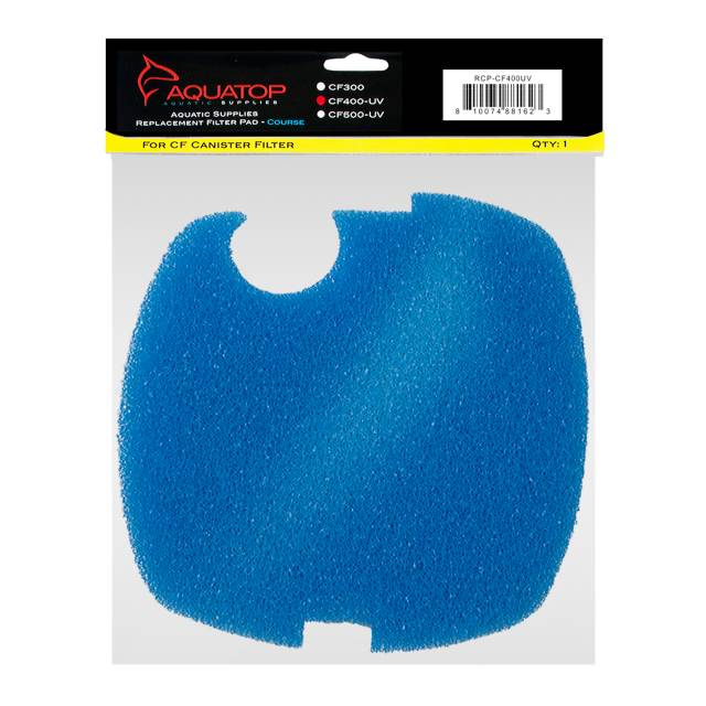 Aquatop CF400 Coarse Blue replacement filter pad - pre-filter sponge for canister filter