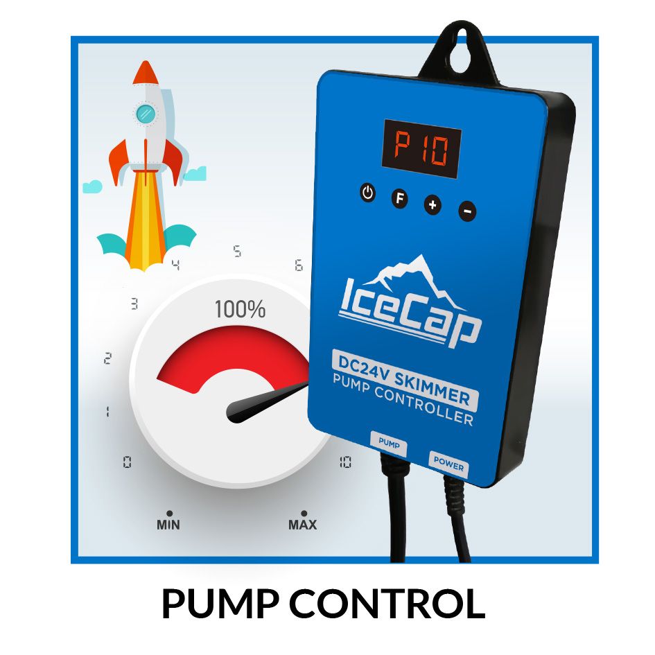 IceCap K3-130INT skimmer DC24V pump controller with adjustable speed dial
