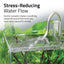 Close-up of the Kühl's gentle cascade water outlet creating a soothing waterfall flow