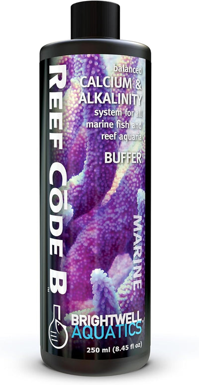 Brightwell Reef Code B alkalinity supplement bottle for reef aquariums