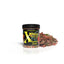 Xtreme Community Crave jar with spilled Spirulina-Krill flakes showing texture