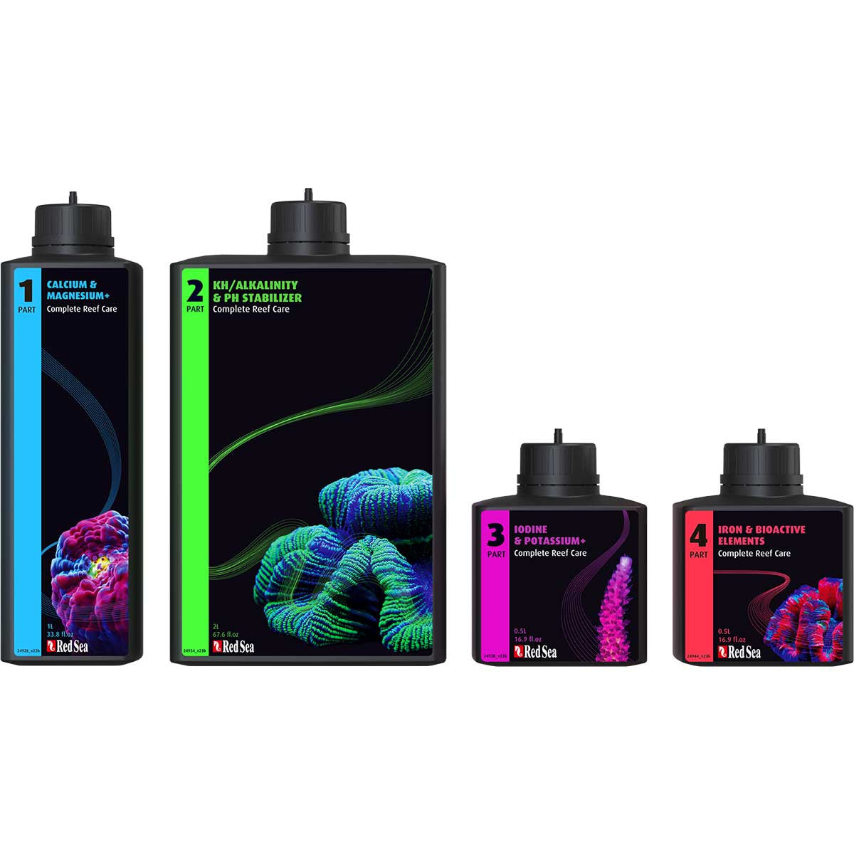 Red Sea 4-Part RCP Complete Reef Care Dosing System - Medium (300L - 80 Gal)