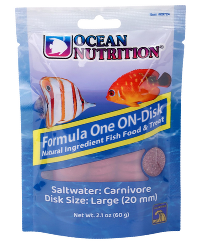 Ocean Nutrition Formula One ON-Disk Large 20mm - saltwater carnivore fish food disk