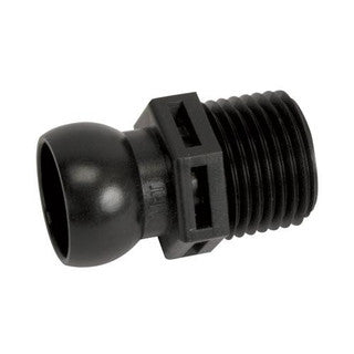 Loc-Line 1/2 inch male NPT connector, threads into a pump outlet or bulkhead