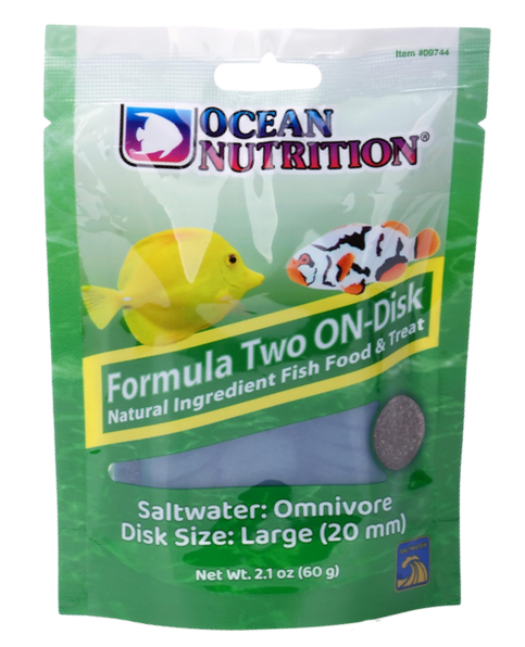 Ocean Nutrition Formula Two ON-Disk Large 20mm - saltwater omnivore/herbivore fish food disk