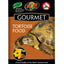Zoo Med Gourmet Tortoise Food 13.5 oz jar, high fiber tortoise diet with carrots and hibiscus flower petals