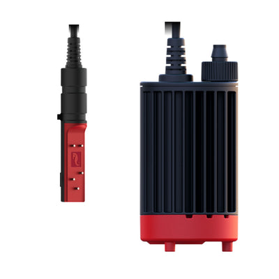 Red Sea ReefControl ATO Module digital level and temperature sensor beside its variable-flow DC pump