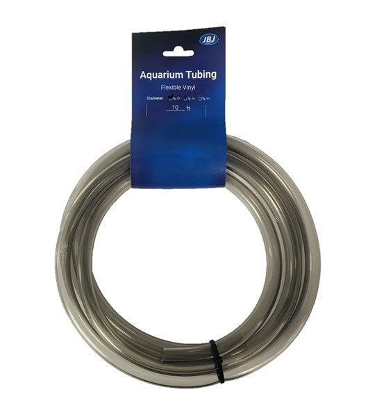 JBJ Vinyl Tubing, a coiled 10 foot length of clear flexible aquarium tubing
