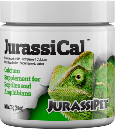 JurassiPet JurassiCal Dry 75 g jar - phosphorus-free calcium supplement for reptiles and amphibians