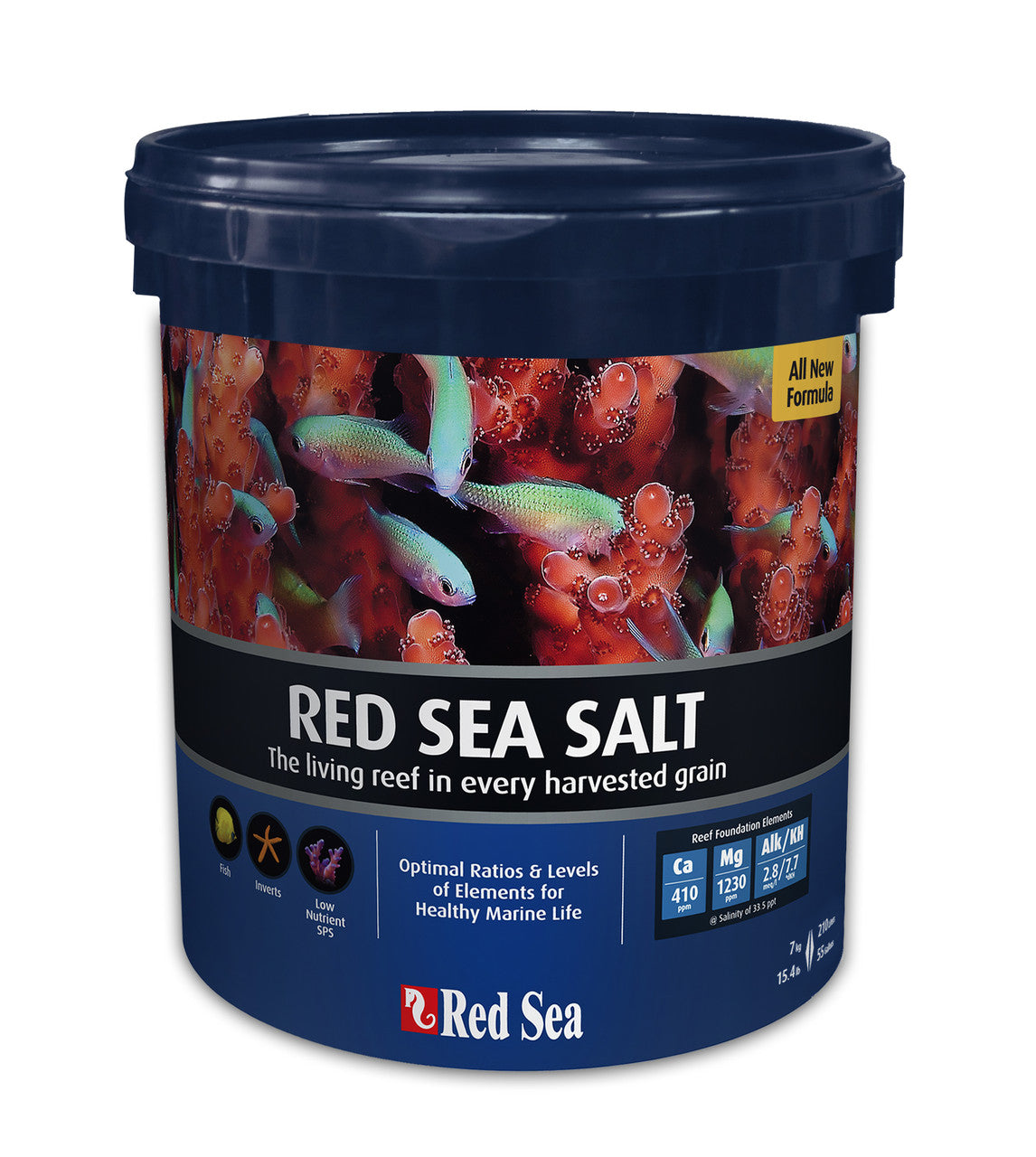 Red Sea Salt blue bucket 55 gallon mix for saltwater reef aquariums
