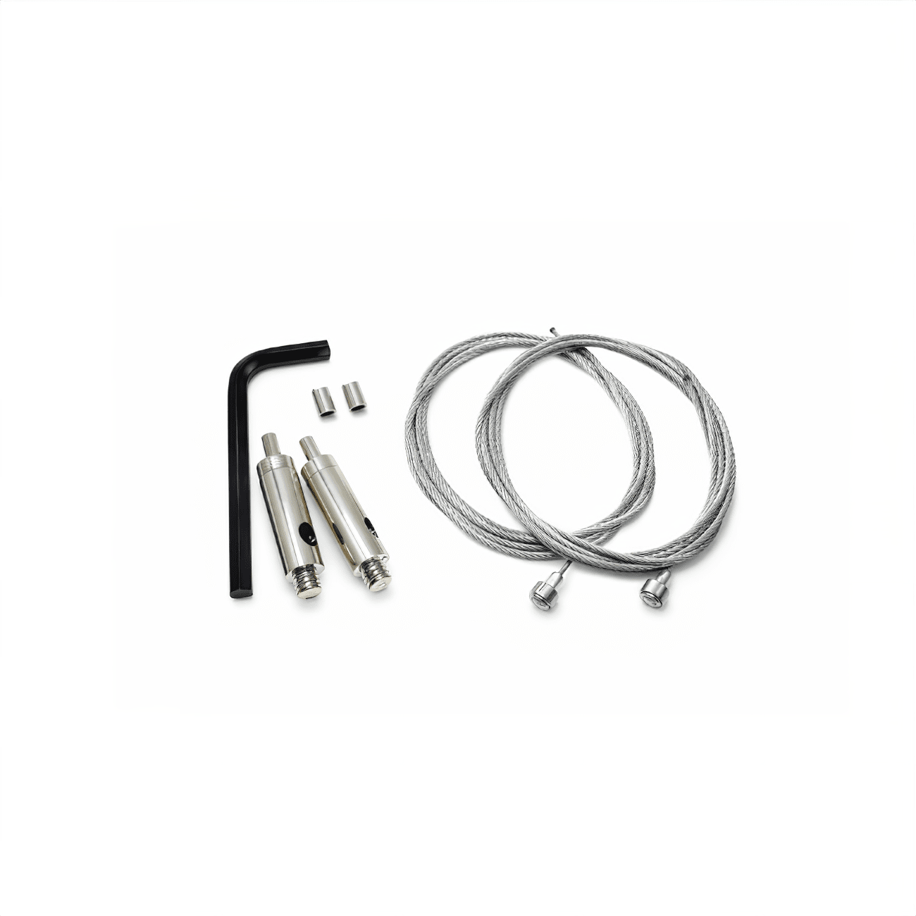 Dalua Rail Hanging Kit, steel suspension cables and hardware for hanging aquarium light rails
