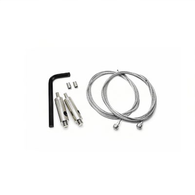 Dalua Rail Hanging Kit, steel suspension cables and hardware for hanging aquarium light rails