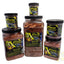 Xtreme Marine Krill Flakes shown in all jar sizes, marine flake fish food