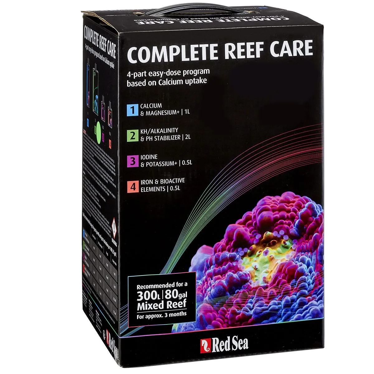 Red Sea 4-Part RCP Complete Reef Care Dosing System - Medium (300L - 80 Gal)