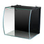 Aquatop Formosa bow-front aquarium, angled view with top light bar