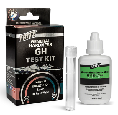 Fritz General Hardness (GH) Test Kit - liquid drop-titration GH test for freshwater aquariums