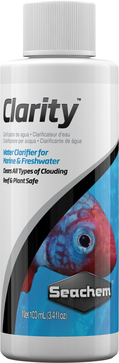 Seachem Clarity bottle - reef-safe water clarifier flocculant for freshwater and saltwater aquariums