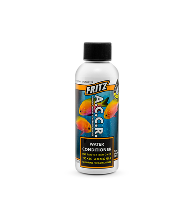 Fritz A.C.C.R. 4oz water conditioner - ammonia, chlorine, and chloramine remover for freshwater and saltwater aquariums