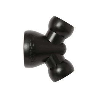 Loc-Line 3/4 inch to 1/2 inch Y reducer fitting, splits one feed into two smaller outlets