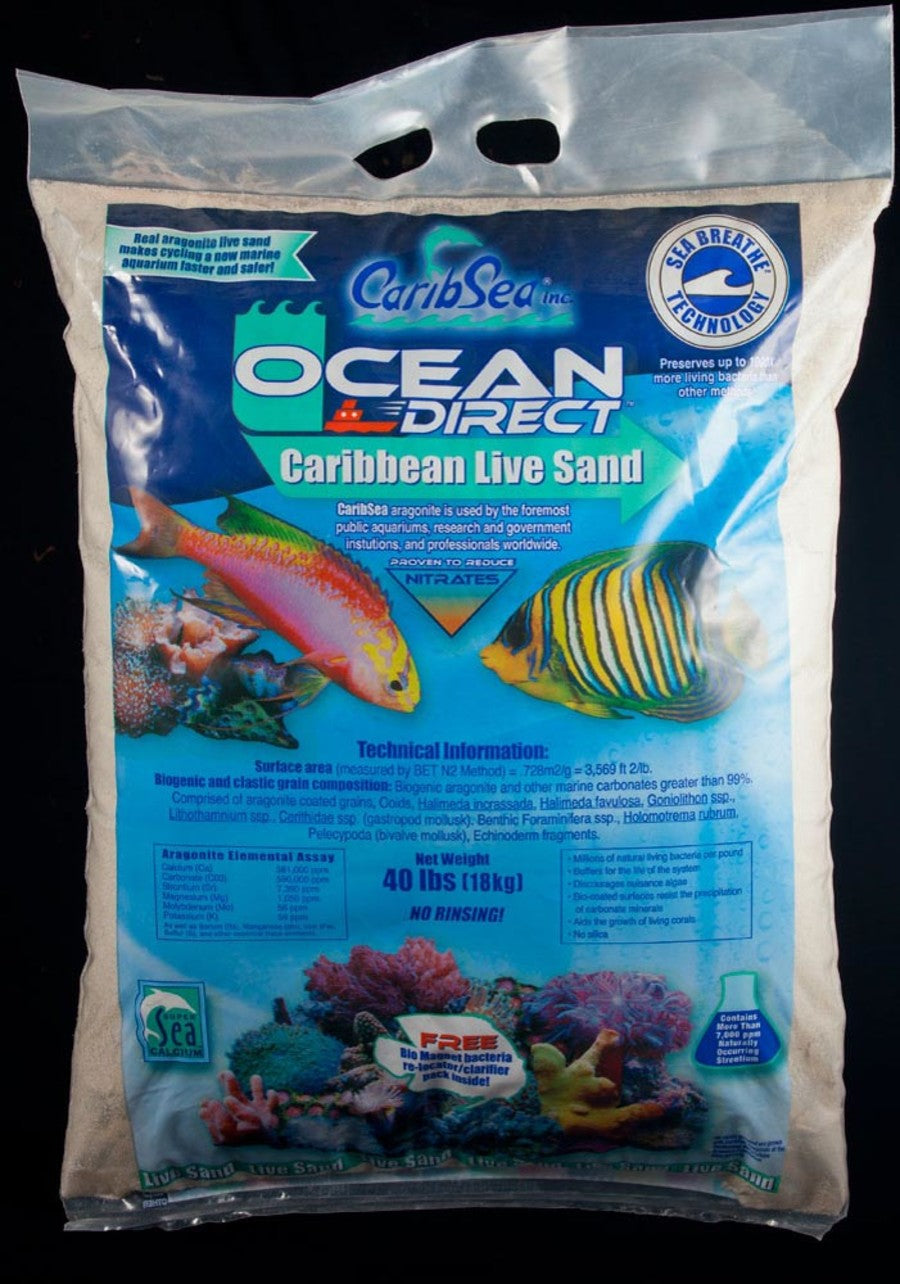 CaribSea Ocean Direct Caribbean live sand 40 lb bag