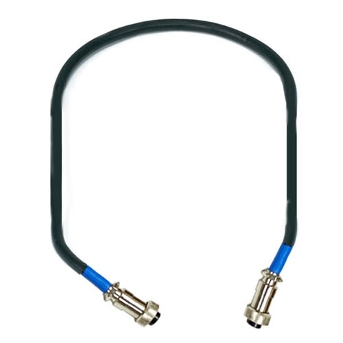 HYDROS Command Bus Cable detail - GX-12 threaded metal connectors on data and power cable for Hydros Control aquarium controllers