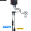 Red Sea ReefControl Lite wiring example with a pH and temperature probe, a leak detector, and a cooling fan