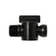 Loc-Line NPT valve with quarter turn flow control for aquarium return plumbing