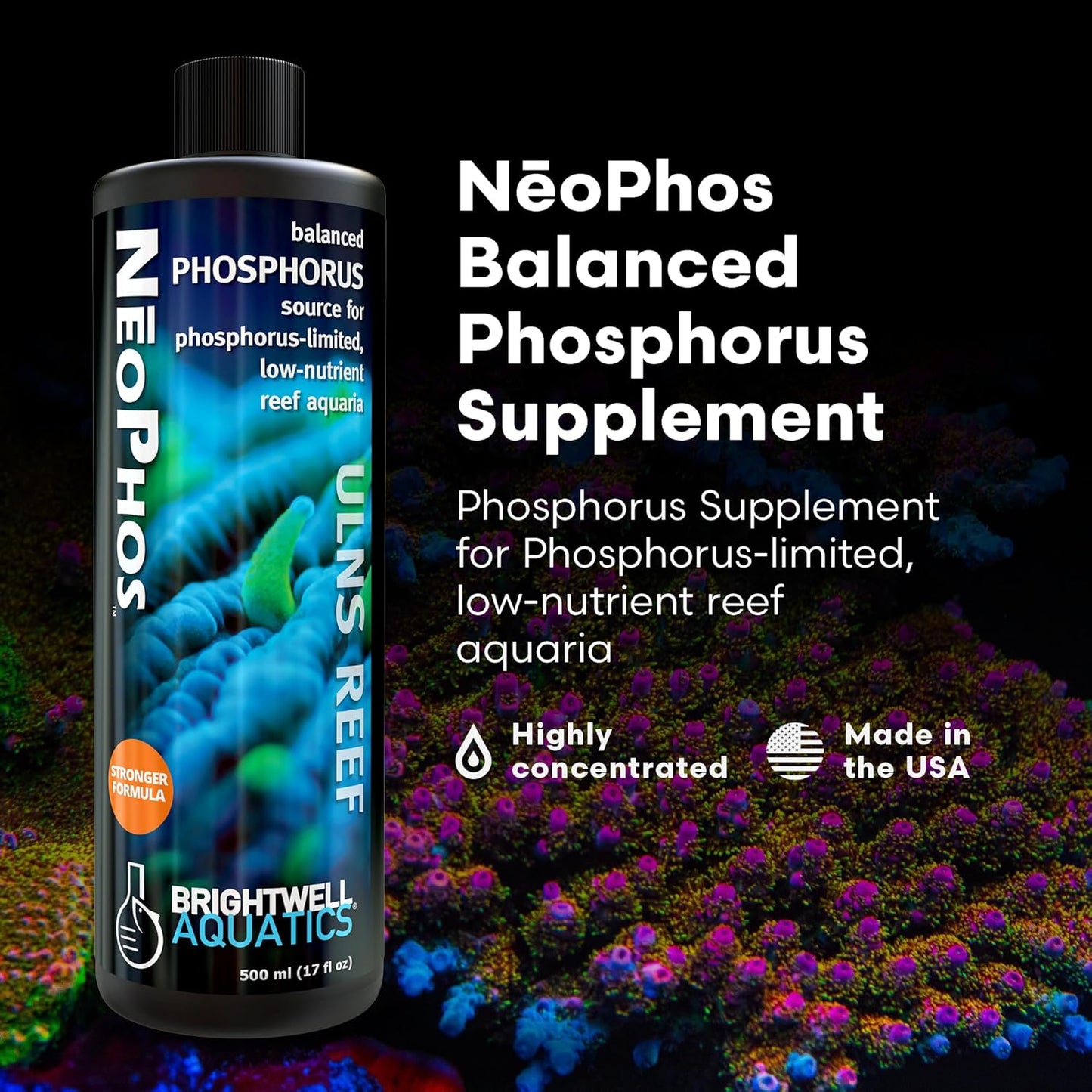 Brightwell Aquatics NeoPhos – Balanced Phosphorus Supplement – 500 mL