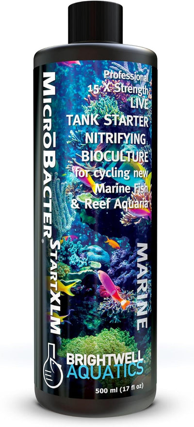 Brightwell Aquatics MicroBacter Start XLM – 15× Live Nitrifying Bioculture – 500 ml