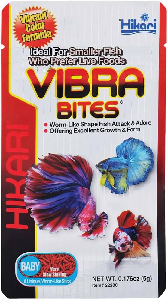Hikari Vibra Bites Baby 0.18 oz - smallest sample pouch with bettas