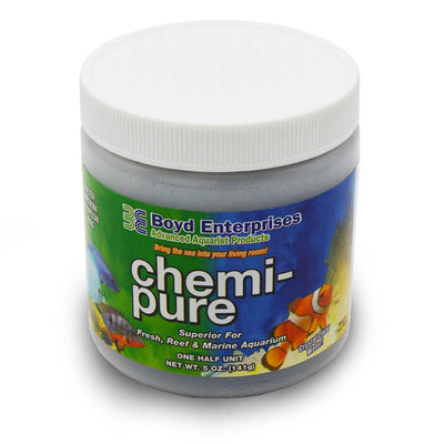 Boyd Chemi-pure 5 oz original filter media jar with carbon and ion-exchange resin