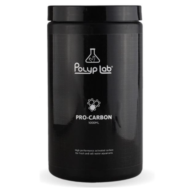 PolypLab Pro-Carbon 1000 mL jar of activated carbon for aquariums