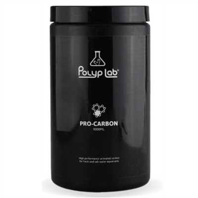 PolypLab Pro-Carbon 1000 mL jar of activated carbon for aquariums