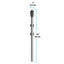 Fluval M300 mirror-glass heater dimensions diagram, 15 inches tall with a top control dial
