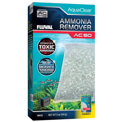 Fluval AquaClear Ammonia Remover AC50 filter insert box, zeolite media that removes toxic ammonia in freshwater AquaClear 50 aquarium filters
