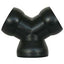 Loc-Line Y-Fitting, black acetal modular hose splitter with two outlets