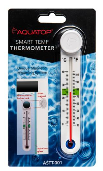 Aquatop Smart-Temp digital aquarium thermometer with magnet mount