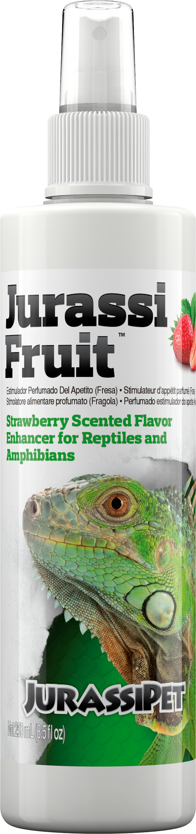 JurassiPet JurassiFruit Strawberry 250 mL spray bottle, flavor enhancer for reptiles and amphibians