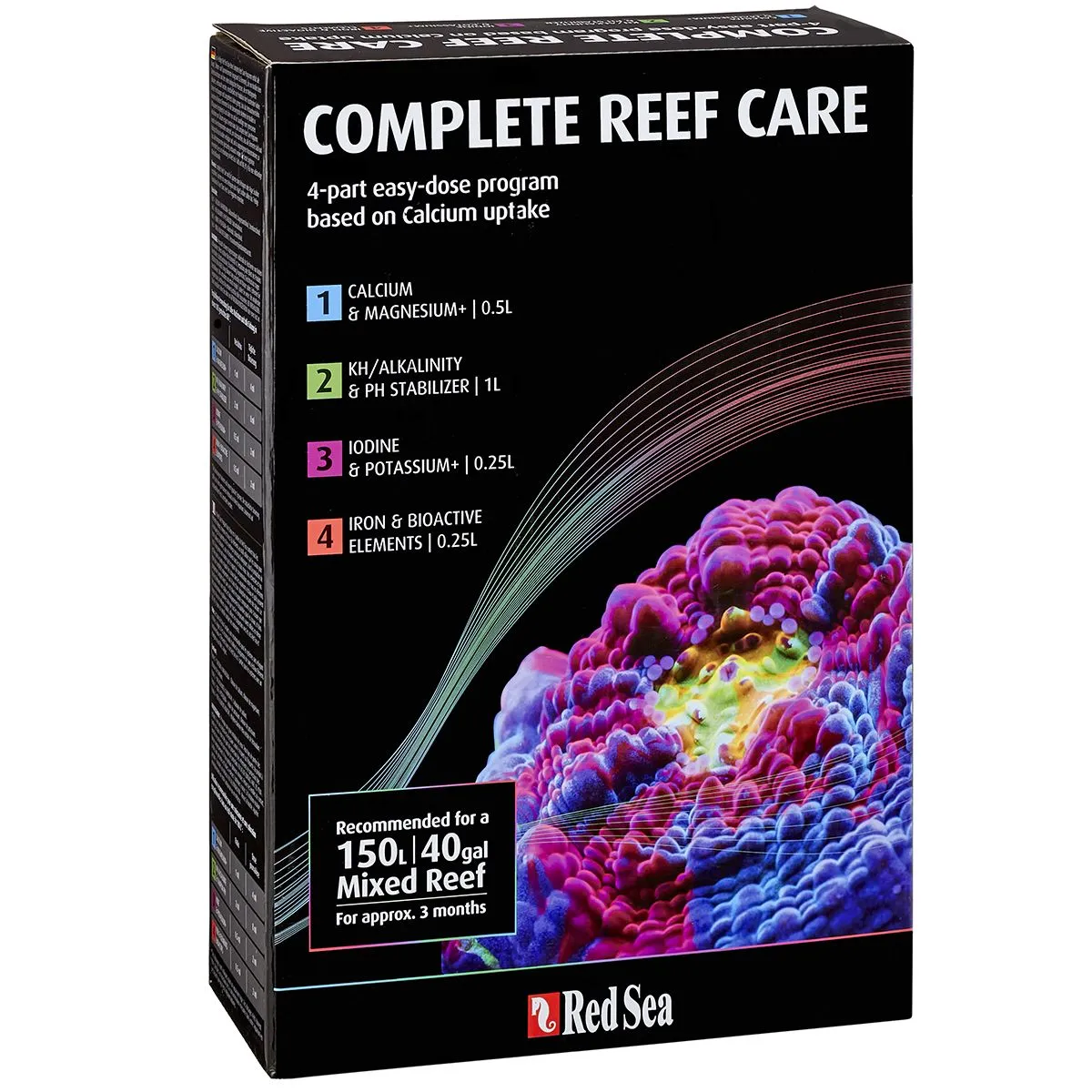 Red Sea 4-Part RCP Complete Reef Care Dosing System - Small (150L - 40 Gal)