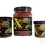 Xtreme Aquatic Foods Krill Flakes shown in multiple jar sizes