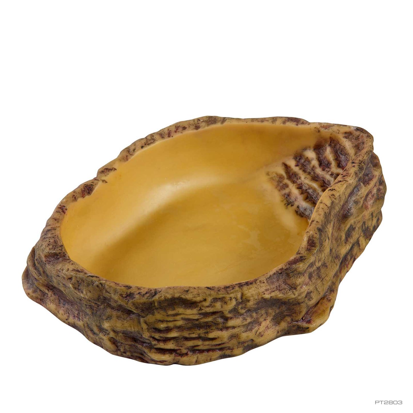 Exo Terra Water Dish, naturalistic rock-style reptile water dish, top view of the basin