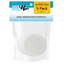 Eva Aquatics ceramic frag tile 5-pack bag, white round 3 inch coral propagation tiles