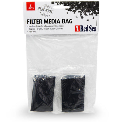 Red Sea Filter Media Bag 2-pack - reusable drawstring nylon mesh bags for aquarium filter media